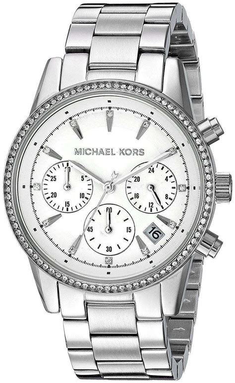 michael kors ritz chronograph watch tricolor|mk6428.